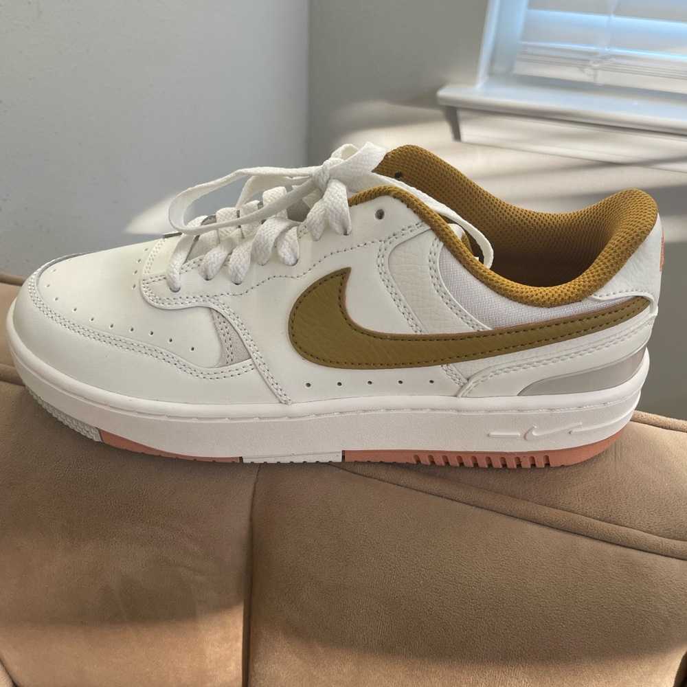 NIKE GAMMA FORCE White and Bronze Nike Women’s Sneakers